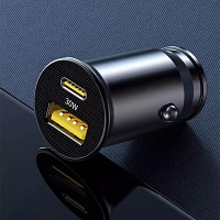 PD 30W 2-Port Quick Charging Car Adapter (USB +Type-C)