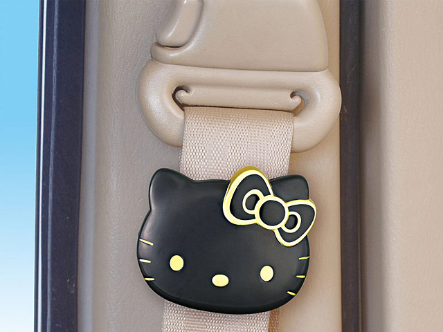 Black Gold Hello Kitty Seat Belt Lock