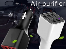 Car Air Purifier with 3 USB Car Charger