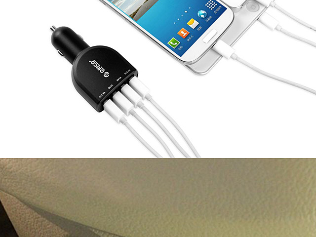 ORICO Quadruple USB Car Charger - 6.8A