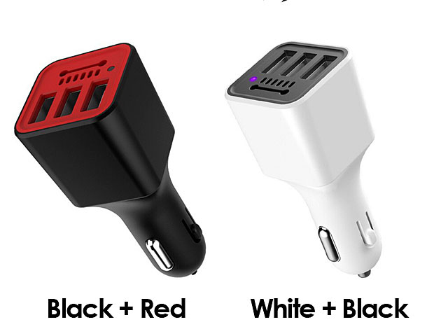 Car Air Purifier with 3 USB Car Charger