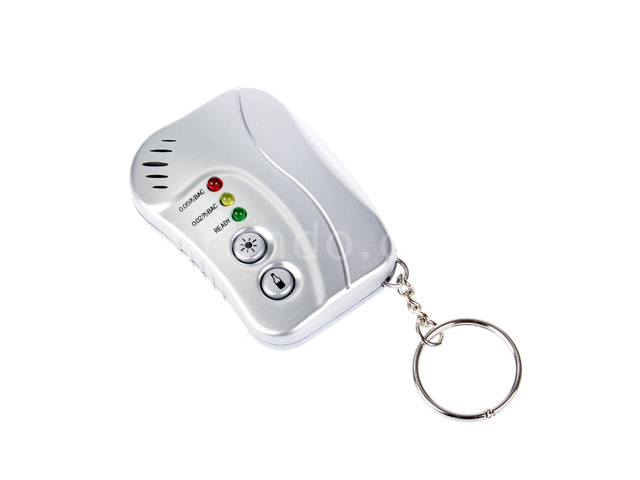 Keychain alcohol tester