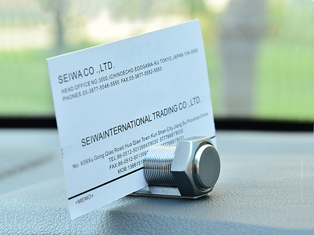 Seiwa Screw Spring Note Holder