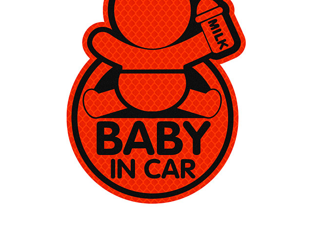 3M High Reflective Car Stickers - Baby In Car
